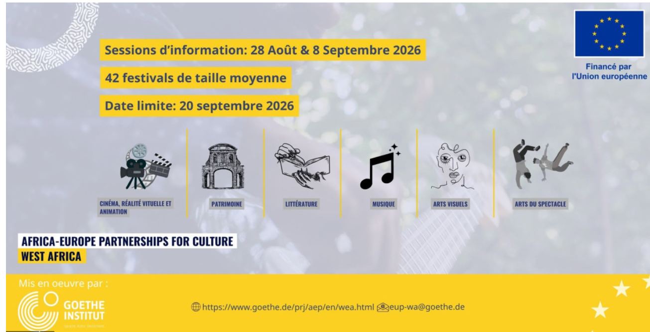 Festivals en Afrique de l’Ouest : jusqu’à 50 000 € pour soutenir les projets culturels